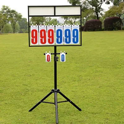 Manual Scorekeeper with Adjustable Stand Sports Baseball Basketball Manual Scoreboard Featured Image