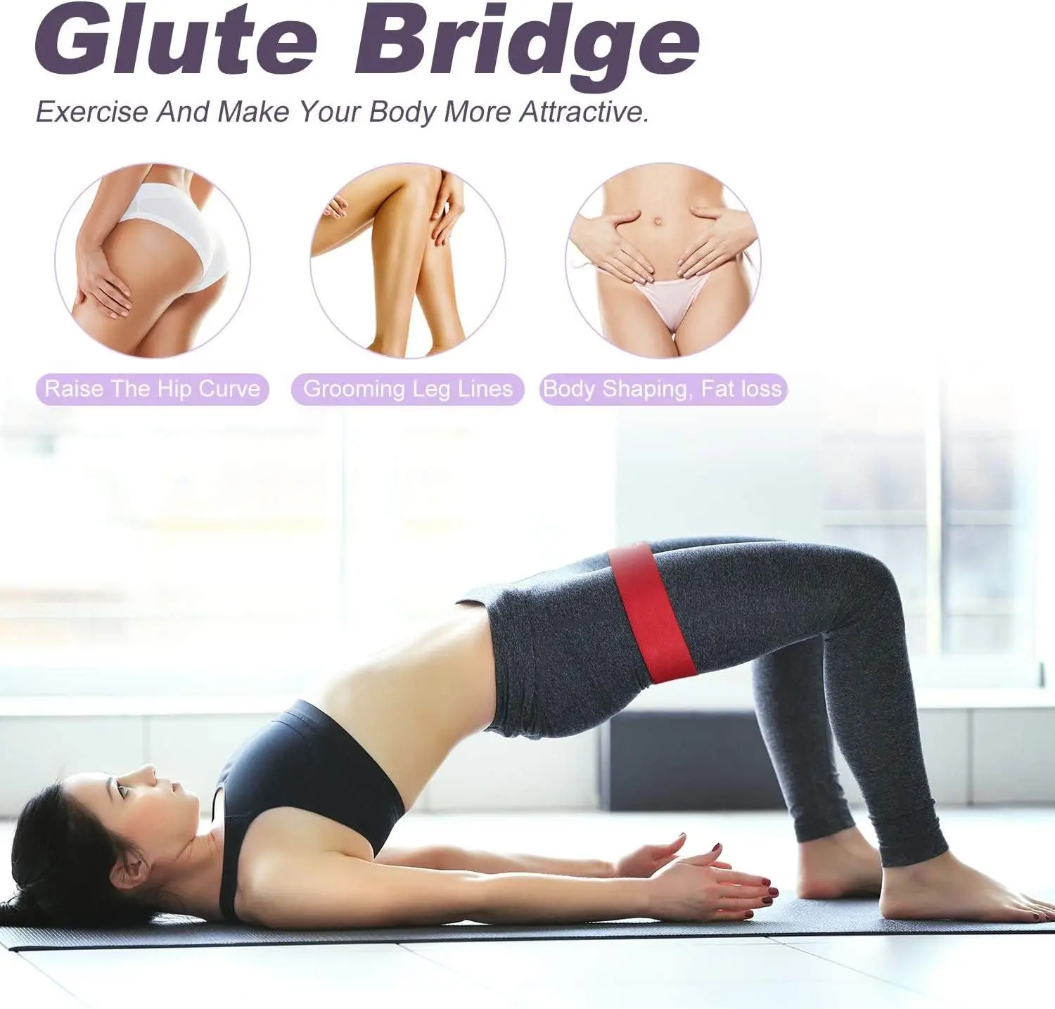 5 Strength Size Portable Skin Friendly Strength Training Resistance Band Set