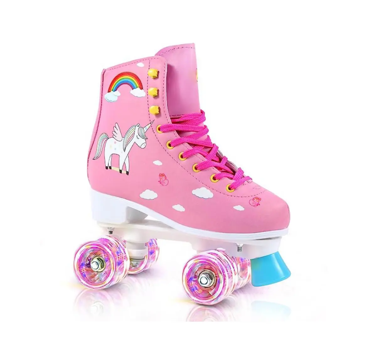Four-wheeled Skates for Girls and Women All-wheeled Light Up
