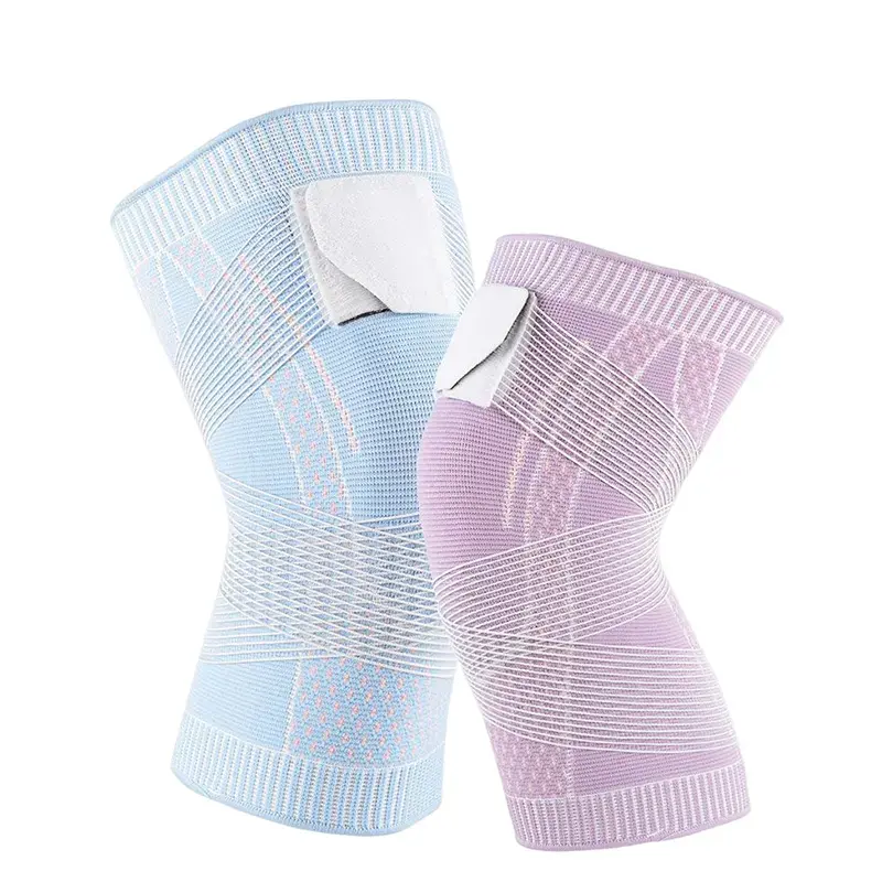 Non slip breathable Sports knee flex wrap knee support compression sleeve Featured Image