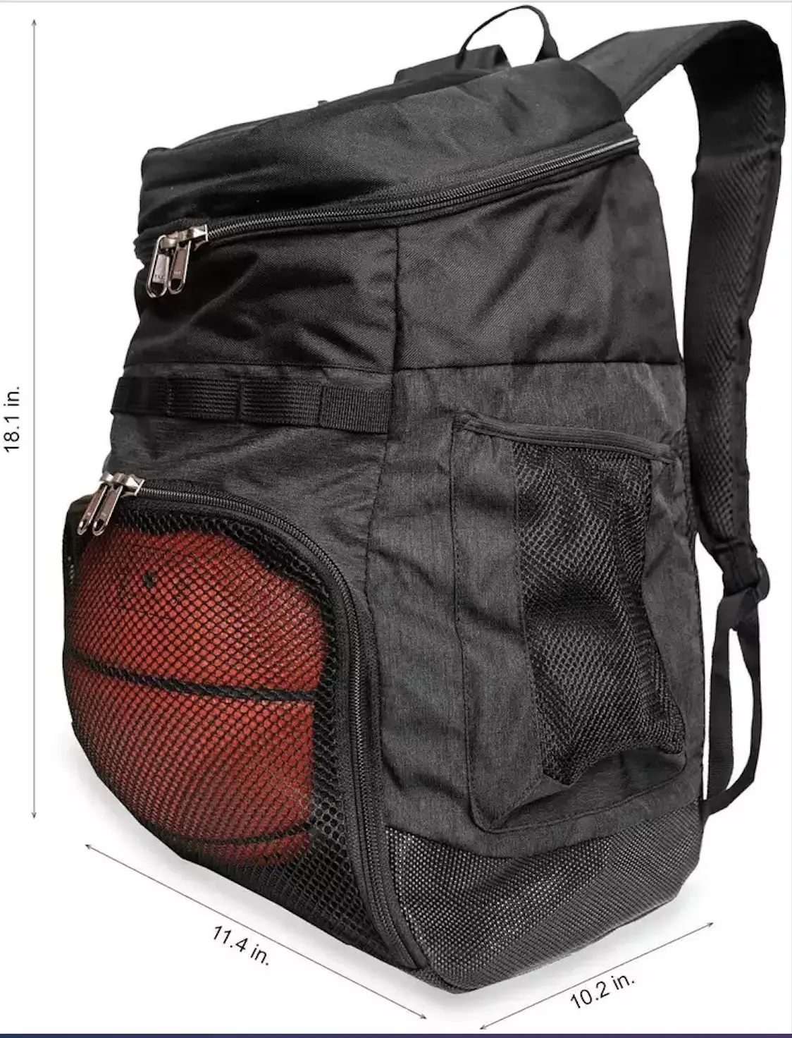 Basketball Backpack With Ball Compartment Sports Bag For Soccer Ball Gym,Outdoor,Travel