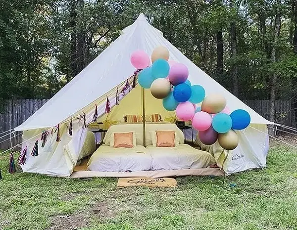 DANCHEL OUTDOOR High quality 4m Oxford Heavy Duty bell tent beach tent camping tent