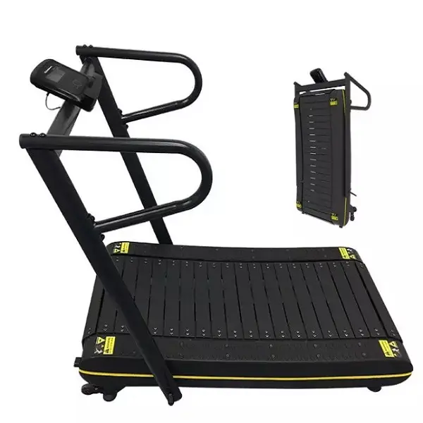 EU warehouse in stock professional air runner manual mechanical gym unpowered curved running machine manual treadmill