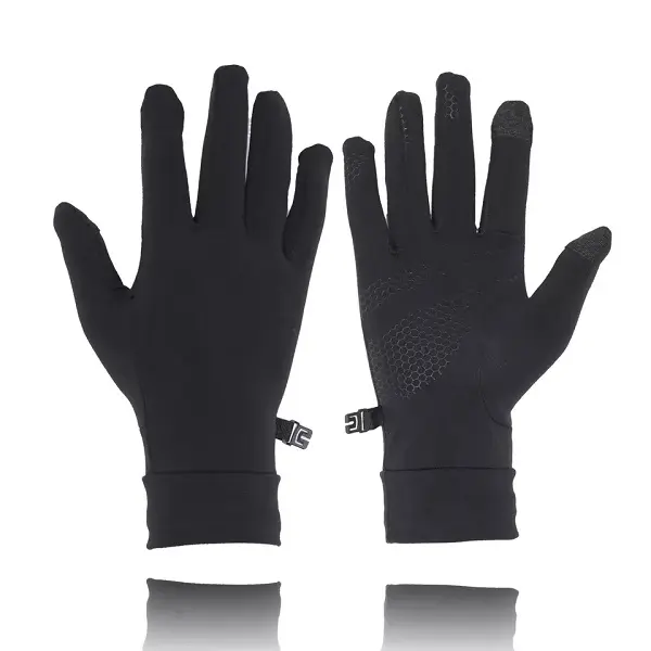 Customized Logo Touchscreen Silicone Full Finger Cycling Running Gloves For Gym Outdoor Sports Exercise Gloves Featured Image