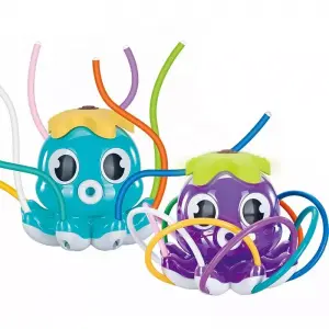 Summer outdoor kids sprinkler backyard rotating octopus spray toy