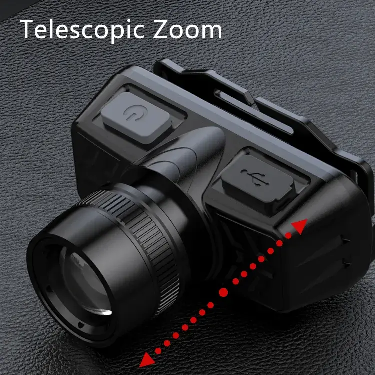cheap head lamp portable and light headlamp zoomable led headlamps rechargeable headlight waterproof usb headlamps