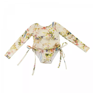 Mermaid baby girl lace one-piece swimsuit