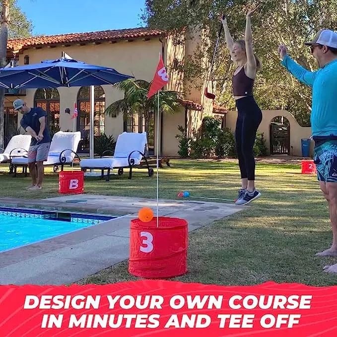 3 Hole Starter Set – New Outdoor Patio Golf Game