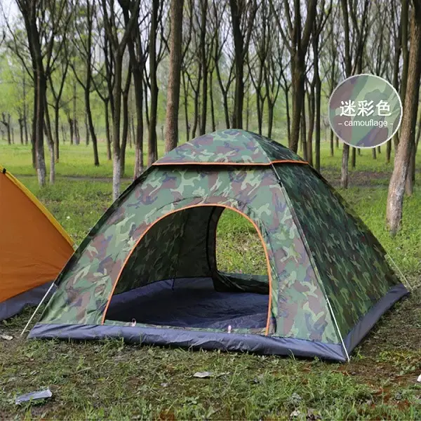 Outdoor Camping 1-2 Person Tent Quick Open Tent Camouflage Tents With Single Door