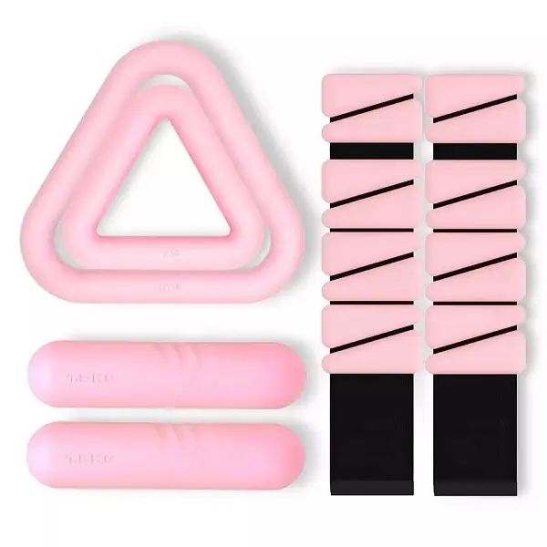 Custom Logo Women Exercise Fitness Sport Ankle Weight Weighted Wrist Bangles Triangle And Stripe Dumbbell Featured Image
