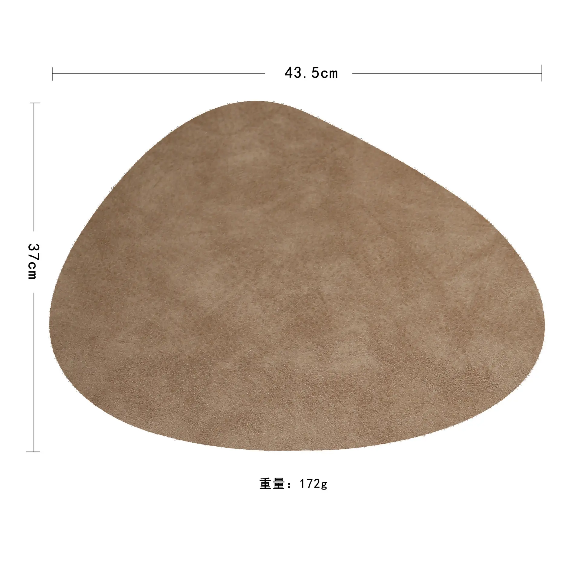 Cowhide pattern special-shaped leather placemat household heat insulation mat leather waterproof and oilproof table mat Nordic anti-scald western placemat