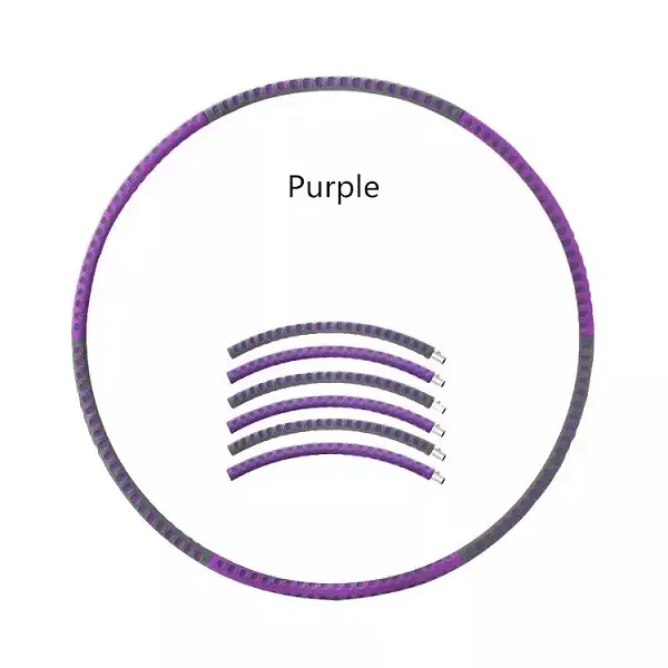 Dropshipping Adult Fitness Equipment Stainless Steel Detachable Hoola Hoops Weighted Hula Ring Featured Image