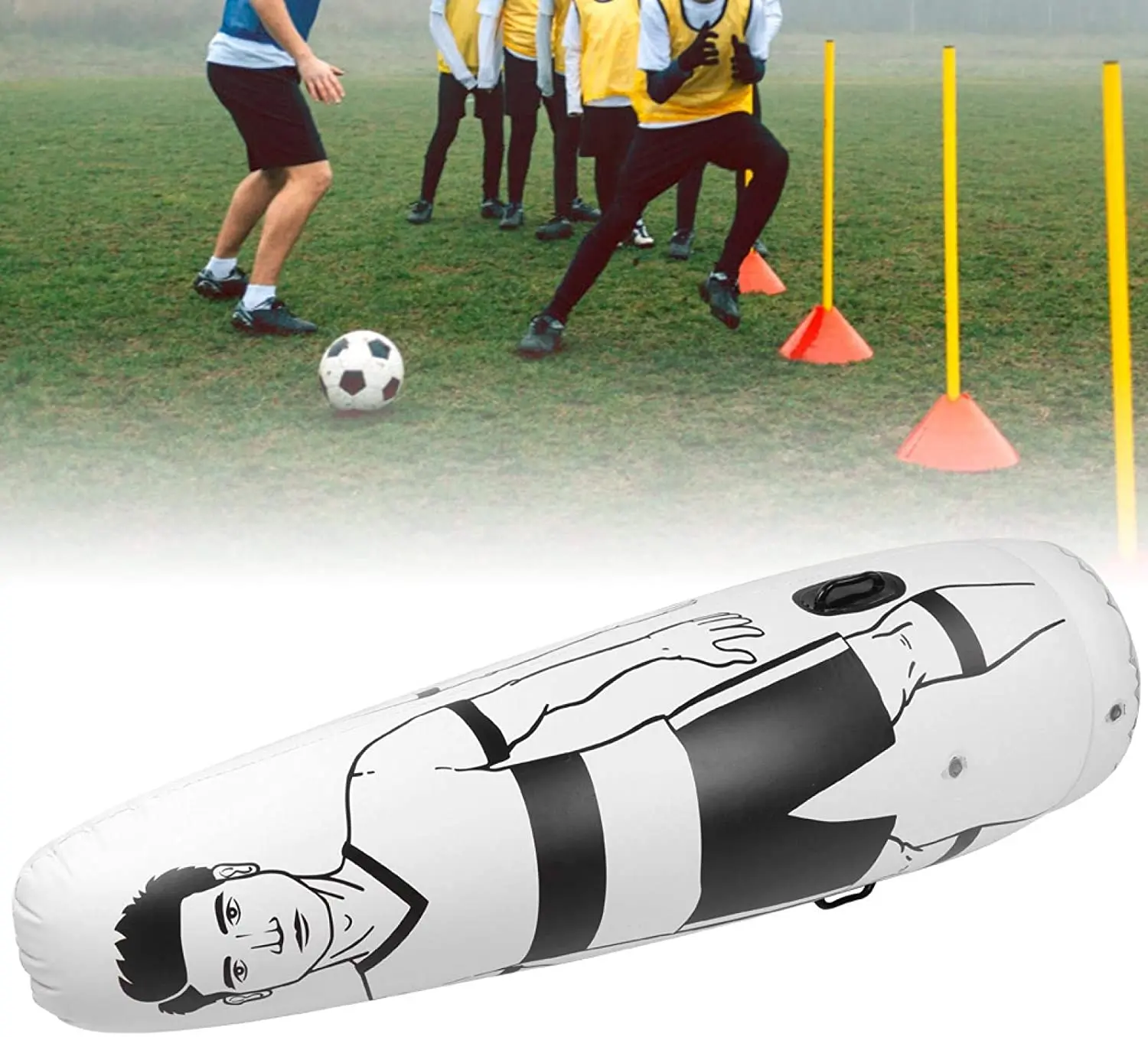 Customize PVC Inflatable Soccer Defender, Inflatable Dummy Goalkeeper Defender Training Soccer Practice