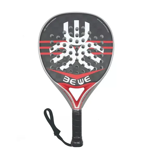 BEWE 2021 New Design 3D Pearl Watermark Padel Tennis Racket Custom Professional 18K Carbon Padel Racket Featured Image