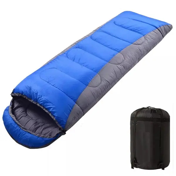 Thickening Outdoor Camping Sleeping Bag in Winter Orange Grey Blue Grey Coloured Sleeping Bag Driving Camping Sleeping Bag Featured Image
