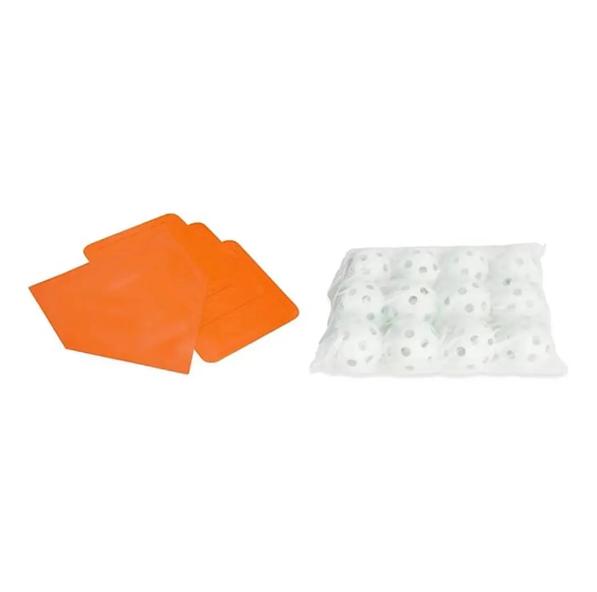 Throwing Base Set: 4 Baseball and Softball Rubber Throwing Bases Featured Image