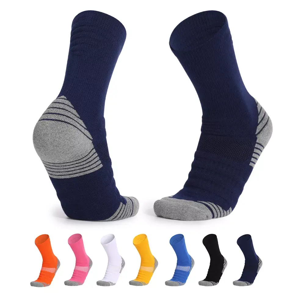 custom anti slip soccer socks anti slip soccer basketball team ankle running outdoor sports grip socks Featured Image