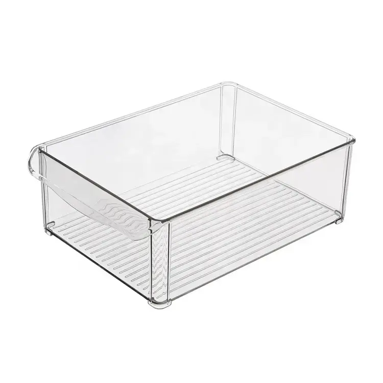 12 Spec. PC Transparent Drinks Eggs Kitchen Organizer Stackable Refrigerator Food Storage Organizer Containers Bins Set Featured Image