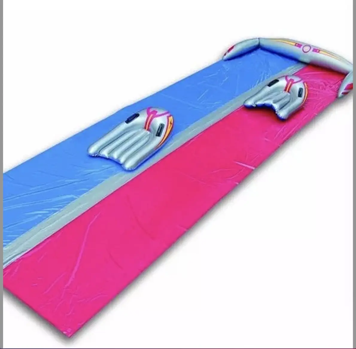 Water Slide Inflatable Lawn Water Slip and Slide Long Large Thick Surfing Water sports Toy Surf Rider Double Sliding Lane Featured Image