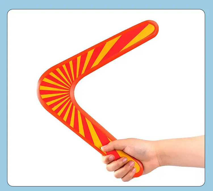 Custom Wholesale Wooden Boomerang Disc Flying Toys for Children Outdoor Sport Game Bumerang Windstick Returning Saucer