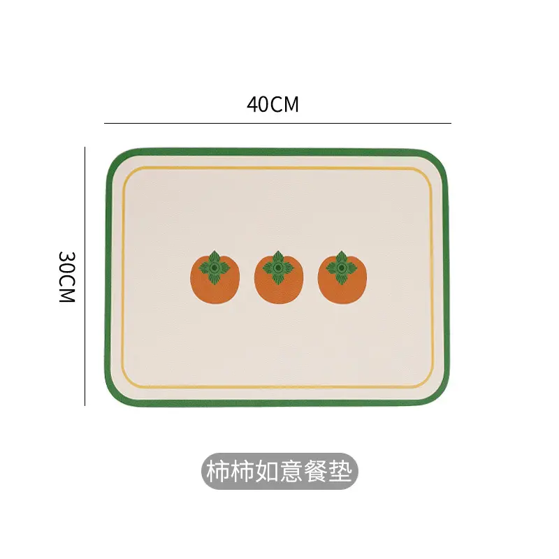 Leather placemat oilproof waterproof western placemat American light luxury dining mat heat insulation mat anti-scald bowl mat coaster ins