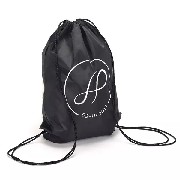 Promotional High Quality Custom 210D Polyester Drawstring Backpack, Sport Polyester Drawstring Bag Featured Image