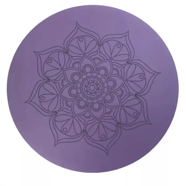 65x65cm Cork Wholesale custom design meditation rubber mats eco fitness round yoga mat Featured Image