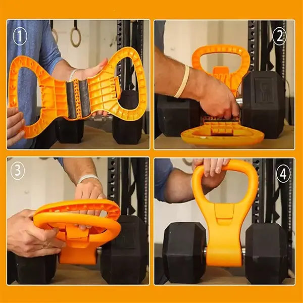 Kettlebell handle adjustable weight dumbbell barbell combination set push-up bracket fitness accessories home commercial sports