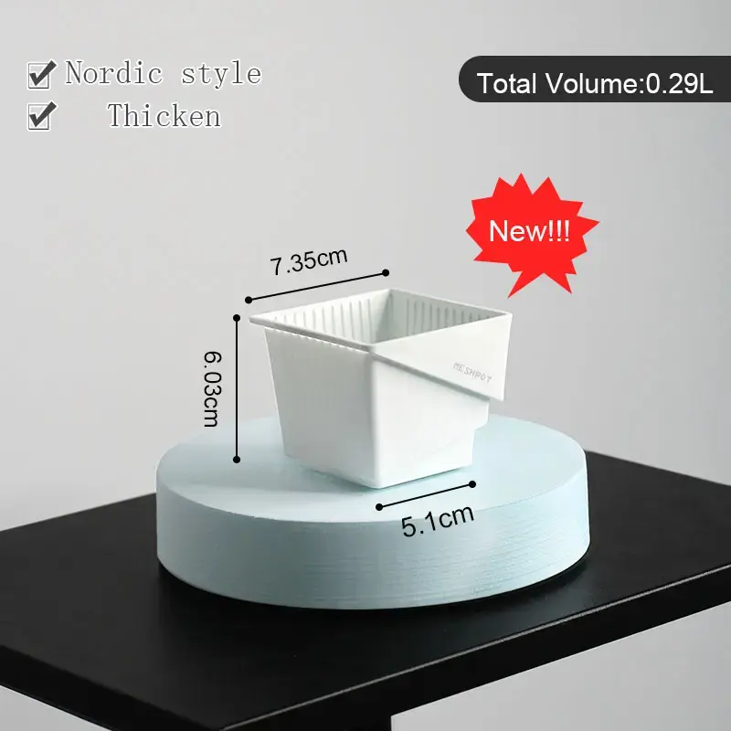 Succulent Plant Flower Pot Square Box Decorative Container Garden Supplies