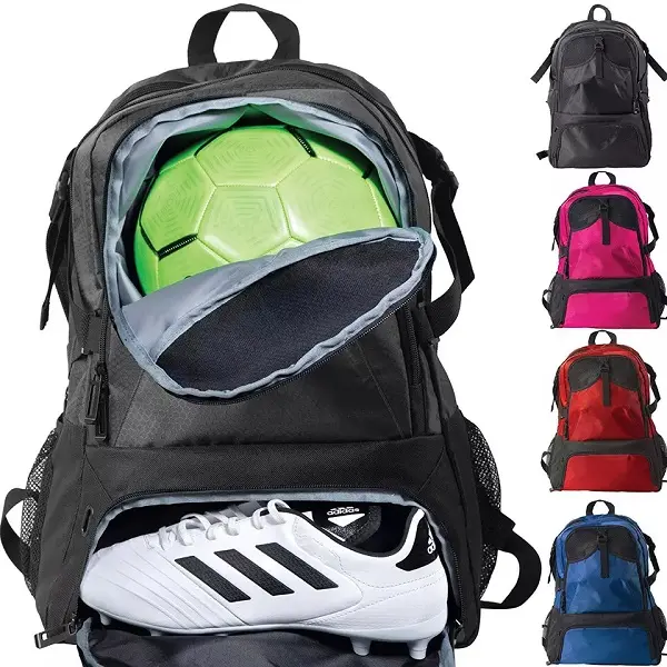 Custom Logo Large Capacity Casual Outdoor Gym Basketball Sports Ball Bag Backpack With Shoes Compartment Featured Image