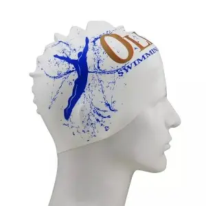 High-quality Custom Design Swim cap factory outlet Swimming pool training customization 55g waterproof silicone swimming cap