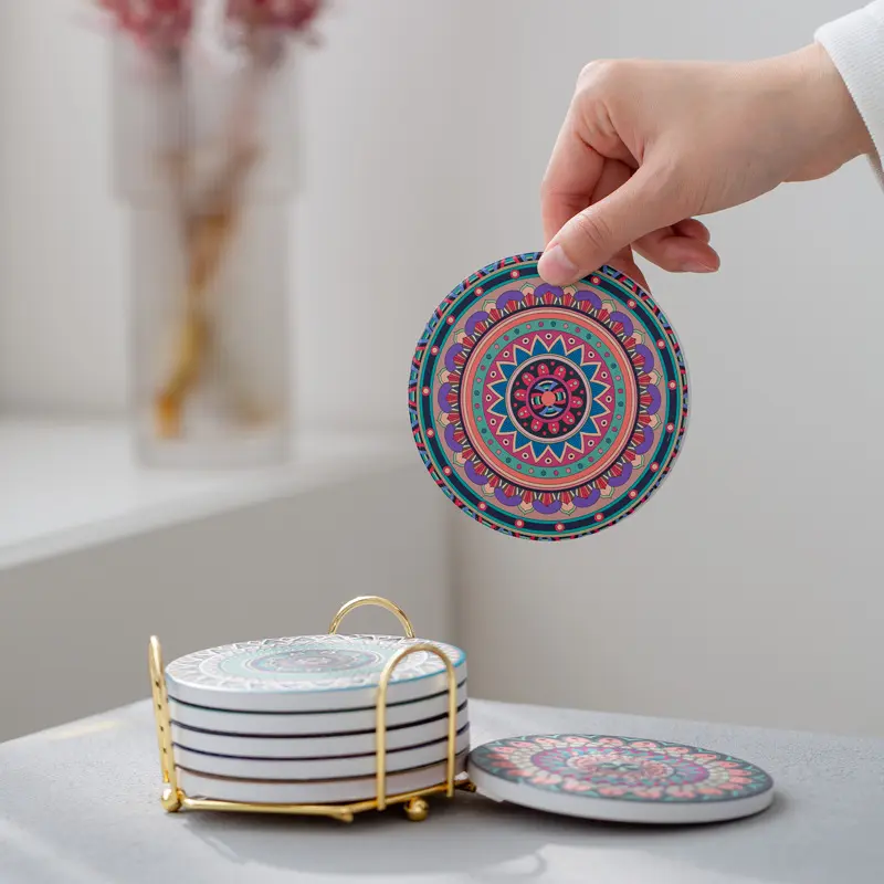 Absorbent coaster, diatom mud, Nordic ins, wind insulation pad, water coaster Featured Image