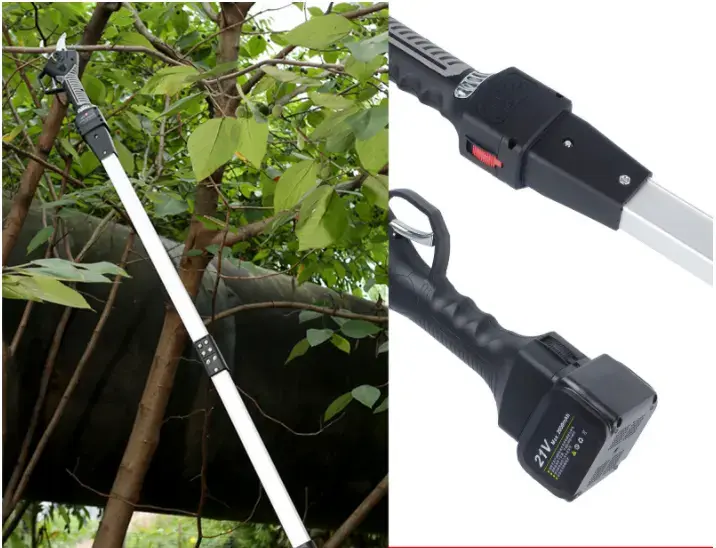 Gardener Tool 21V Lithium Battery Tree Pruner Scissors Cordless Electric Hand Garden Pruner