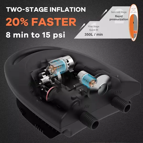 BURBANK High Pressure Save Time And Effort Inflation And Deflation Electric Pump Kayak Stand Up Paddle Board Air Pump