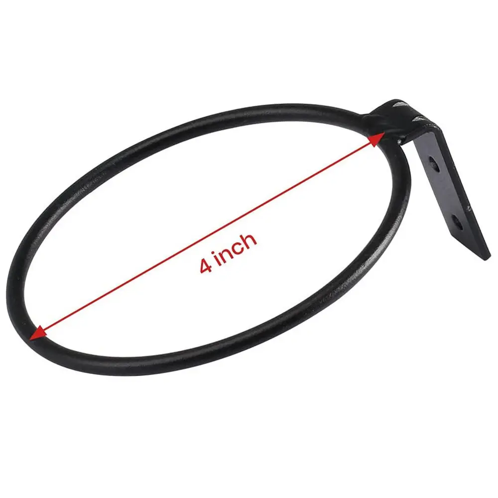 Park iron potted support ring simple wall-mounted metal flowerpot hook circular outdoor balcony garden flower rack