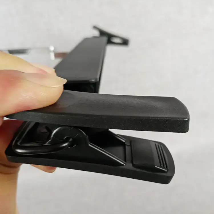 custom Friendly Plastic Adult Bottom Pants Hanger With Plastic Clips Plastic Pants Hangers For Clothes with clips