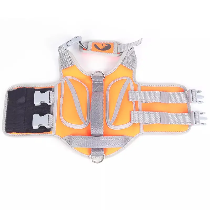 OKEYPETS Breathable Heavy-duty Quick-Release Buckle Safety Pet Swimming Vest Float Coat Dog Life Jacket