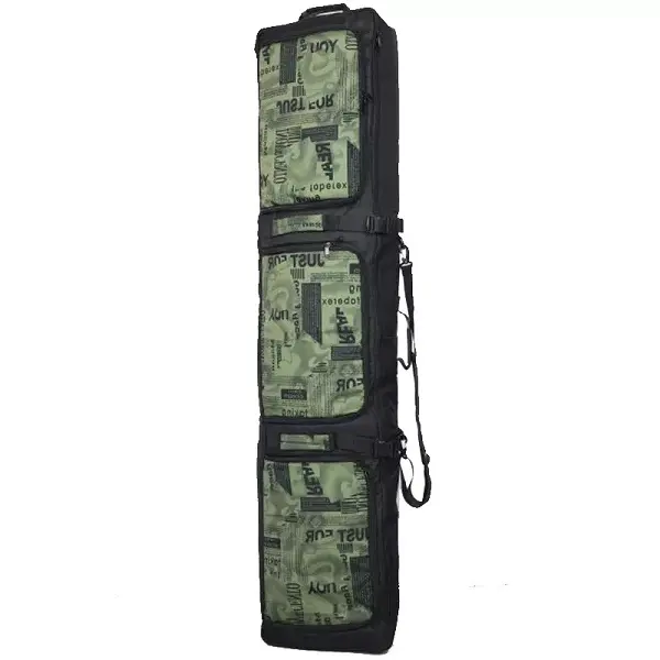 BSCI Factory Equipment Wheeled Padded Ski Bag Ultimate Double Skis