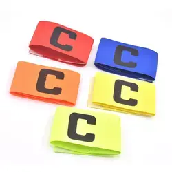 customized personalised armband high quality nylon multi-color football C captain soccer band Featured Image