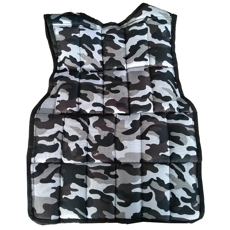 Camouflage adjustable weight vest