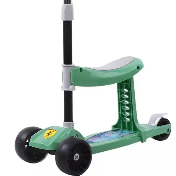 Children’s scooter flash PU wheel scooter folding scooter