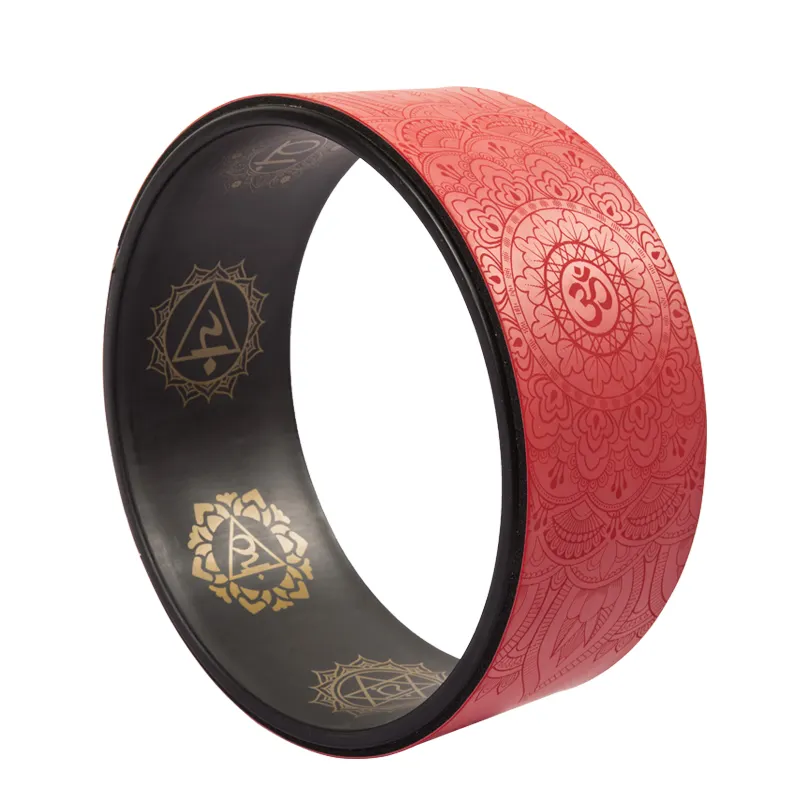 Fitness workout lasting PU yoga wheel