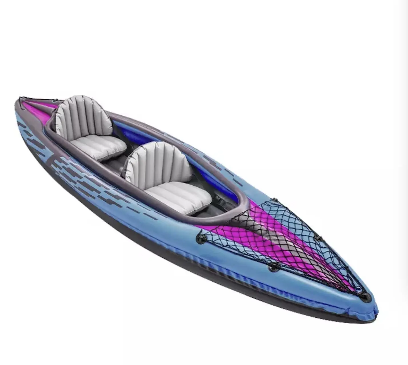 Professional wholesale high quality outdoor Custom 2 Person PVC drop stitch rowing canoe Inflatable Kayak for Fishing