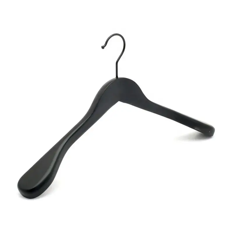 Wooden Hangers in Natural,White,Black,Cherry,Antique Color,Suit Clothes Hanger with Non Slip Pants Bar