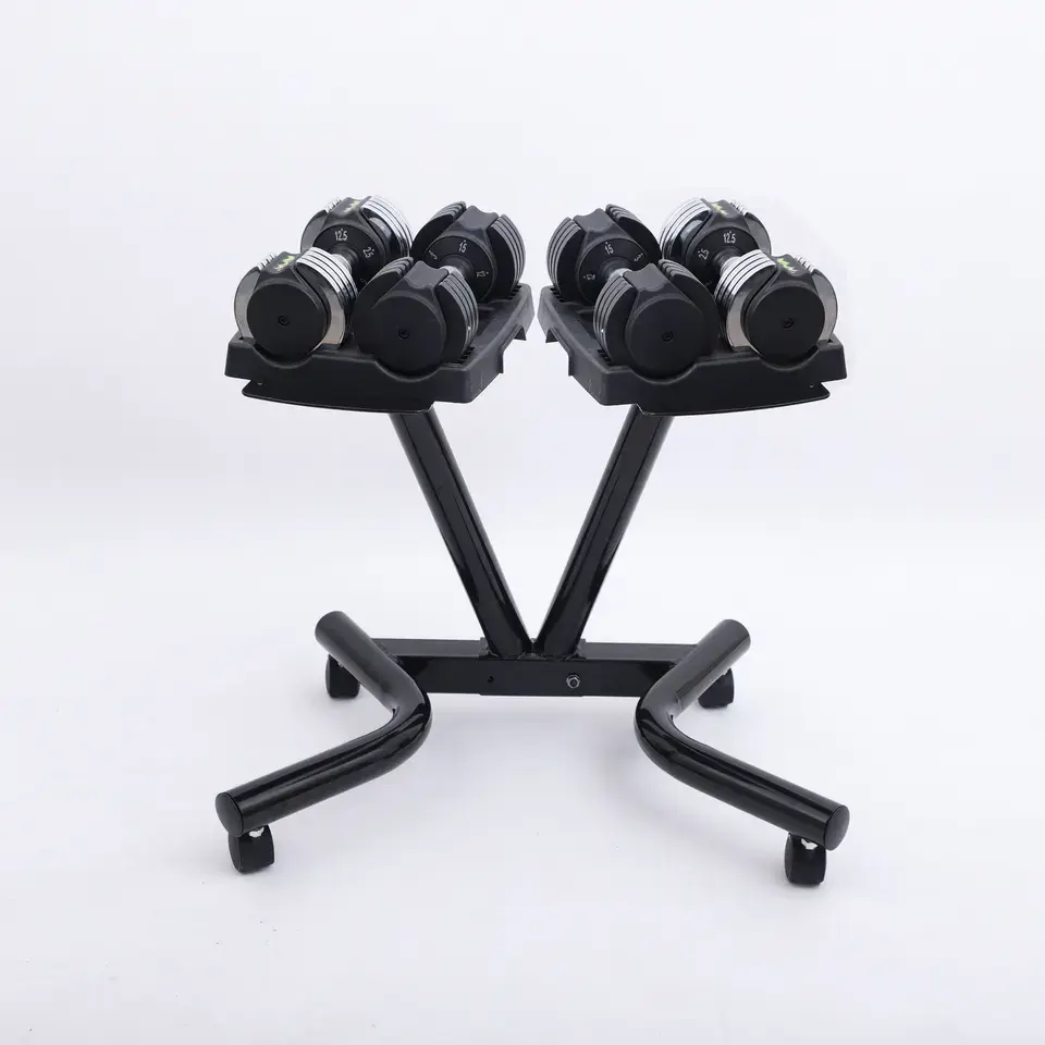 Durable home workout adjustable dumbbell stand
