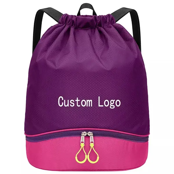 Factory Customized Waterproof Basketball Backpack Swim Fitness Sports Gym Sack Drawstring Bag Sports bag backpack