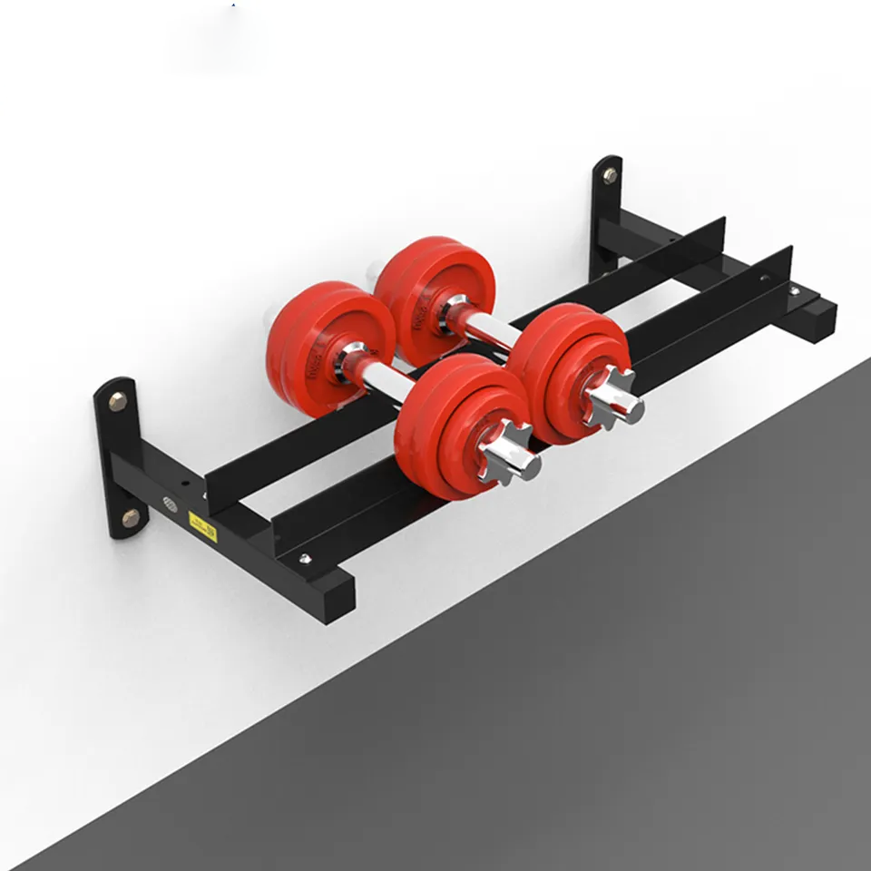 Gym metal storage wall mounted fitness dumbbell stand
