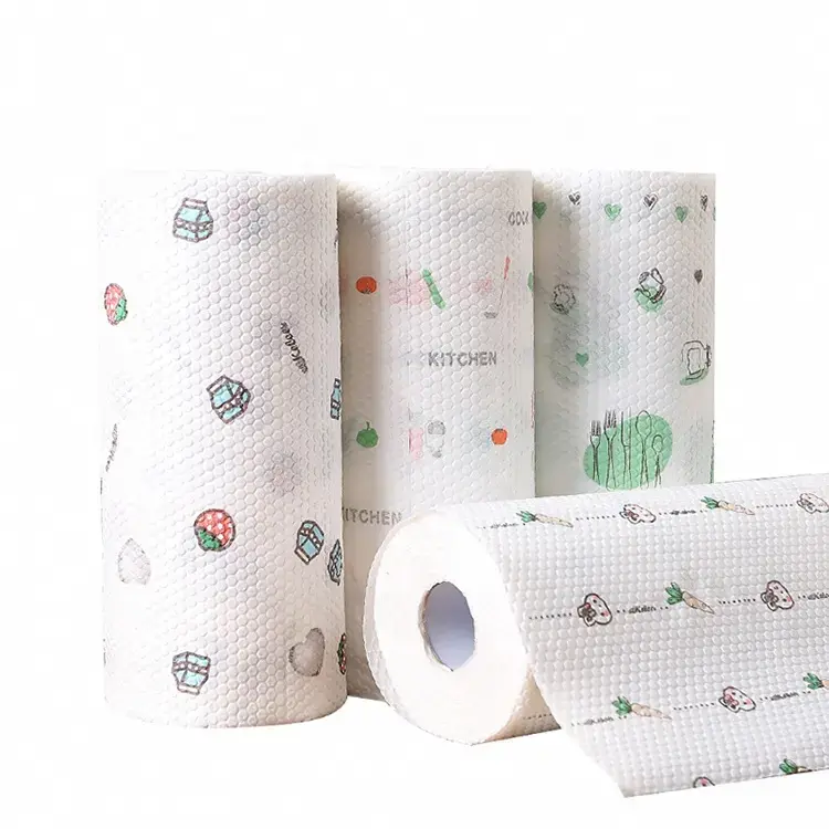 Manufacturer bamboo fiber reusable kitchen paper towels roll with competitive price kitchen paper Featured Image