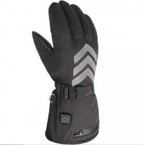 Winter Pu Factory Stock Woking Heated Gloves Anti-slip Touch Screen Heated Gloves