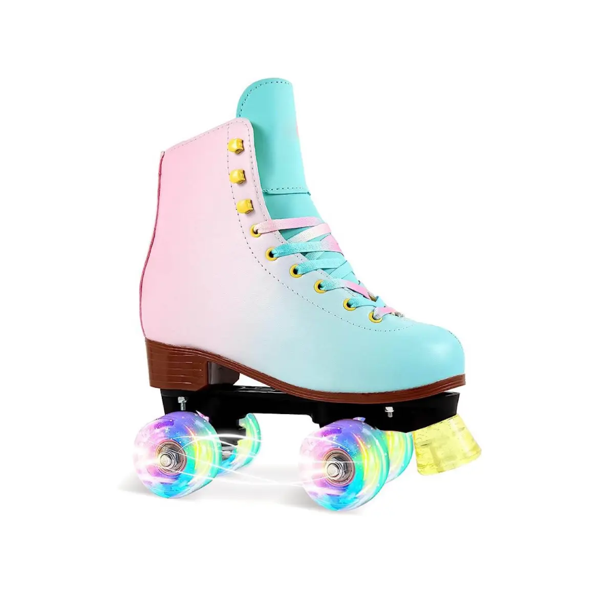 Four-wheeled Skates for Girls and Women All-wheeled Light Up